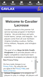 Mobile Screenshot of cavalierlacrosse.com